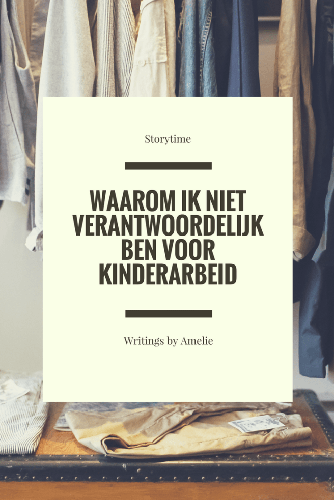 Waarom ik niet verantwoordelijk ben voor kinderarbeid (1)